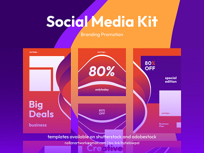 Social Media Kit | Branding Promotion Templates