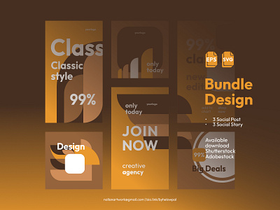 Social Media Kit | Bundle Template Classic