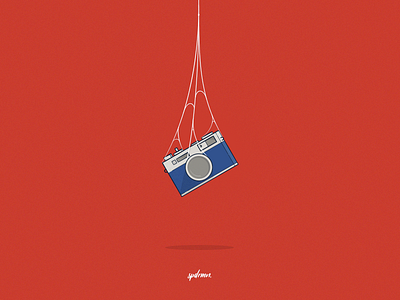 Not so Spiderman blue camera illustration marvel notsosuperhero red simple spiderman superhero web