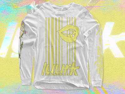 luurk - Tongue Tied LS branding design digital fashion long sleeve merch merch design typogaphy vector watercolor