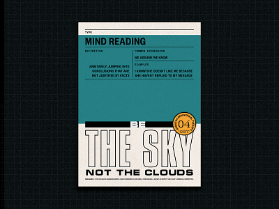 Be The Sky, Not the Clouds colour design digital graphic design poster poster a day poster series type art typeface typography visual graphics