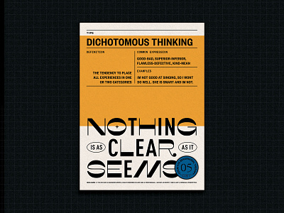 Nothing is as Clear as it Seems colour design digital graphic design portfolio poster poster a day poster series type art typeface typography visual graphics