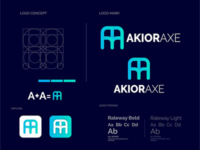 AkiorAxe apps icon brand identity branding business clothing brand company logo creative logo fashion brand letter logos logo design logos minimalist logo monogram logo text logo typhography