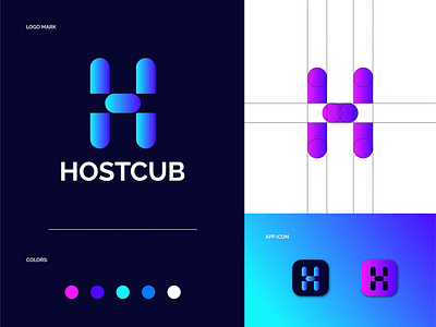 Hostcub Letter logo