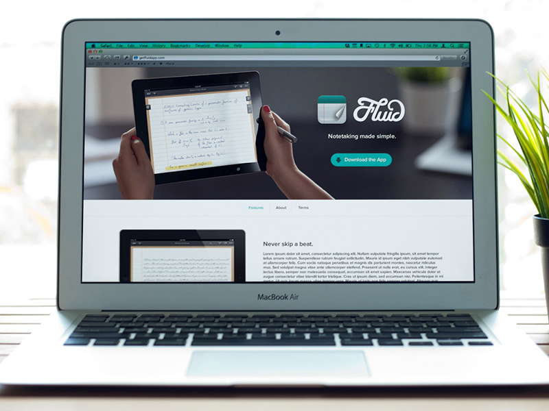 iPad Landing Page by Anthony Lagoon for Underbelly on Dribbble