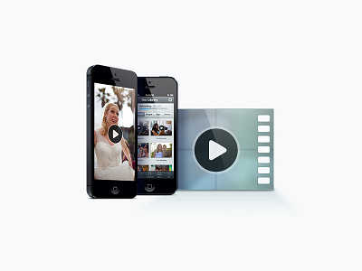 Video Film Strip Thingy film film strip illustration iphone iphones play play button strip thingy video