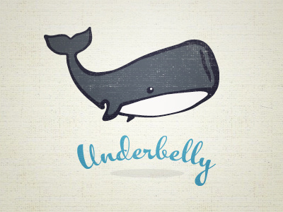 Underbelly Logo illustration logo texture underbelly whale