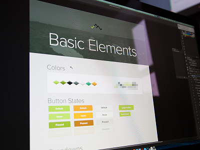 Basic Ui Elements app brand elements clean guide interface nature patterns patternsdesign ui