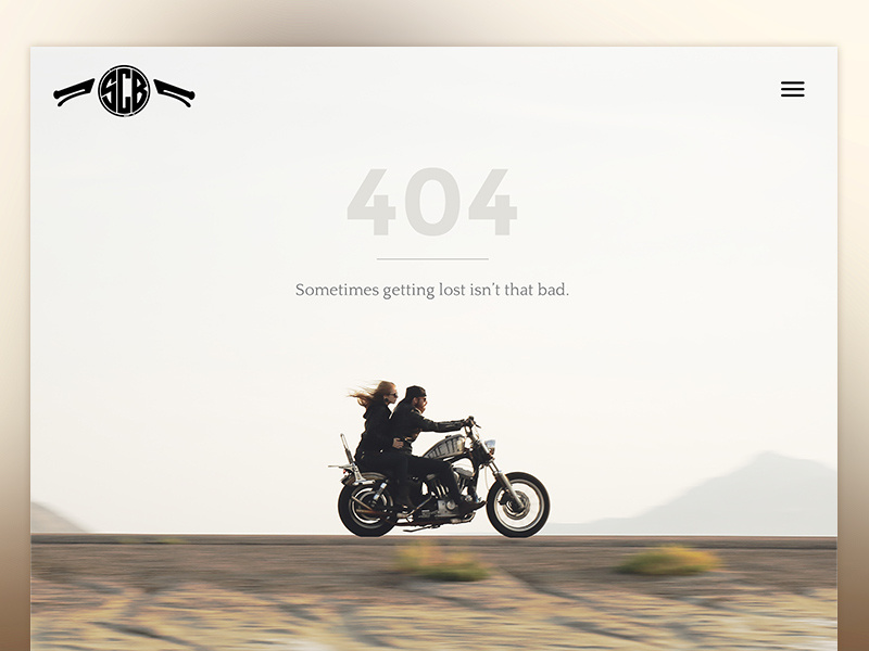 404 Get Lost 404 motorcycle ipad retina salt city builds 404 page