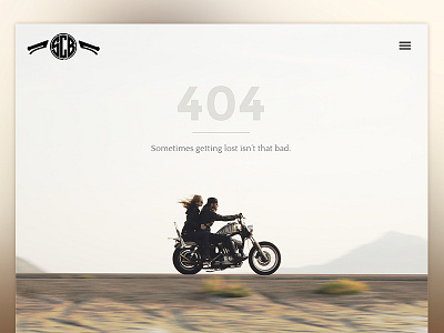 404 Get Lost 404 404 page ipad motorcycle retina salt city builds