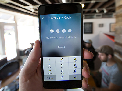 Verify Phone 6 plus code iphone 6 plus mobile phablet resend text message ux verification verify phone