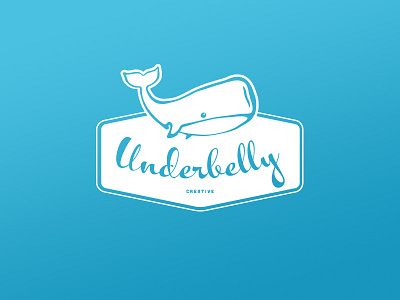 Monotone logo branding logo underbelly whale
