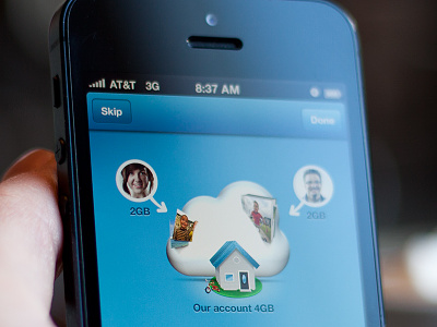 Cloud Icon app app illustration blue cloud house house icon house illustration icon illustration mobile ui welcome flow