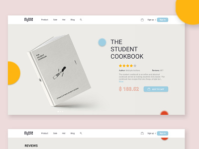 Product page website book color debut landing page minimalism product page ui ux website