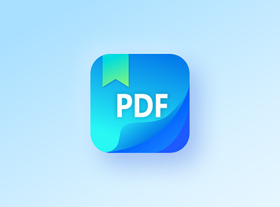 PDF app icon app app icon app icons color design document icon icon app ios app logo mobile pdf reader ui ux vector