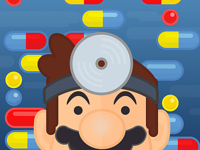 Dr.Mario 2d dr.mario flat fun illustration mario mario bros nintendo pills sketch vector