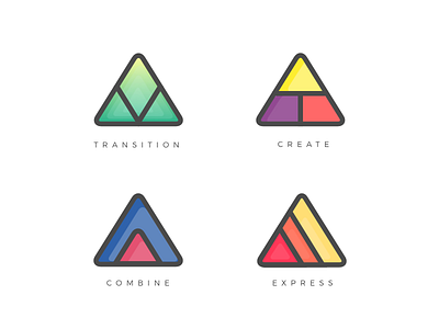 Glyph Icons geometric glyph icon protect triangle sketch vector vector illustration