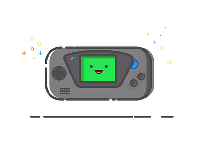 Game Gear colors fun game gear mbe sega vector vector illustration