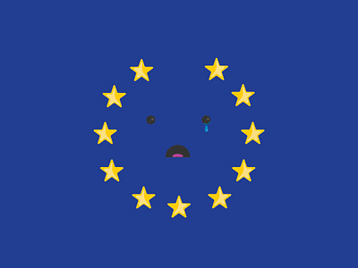 Brexit brexit britain england eu flag illustration sad uk vector