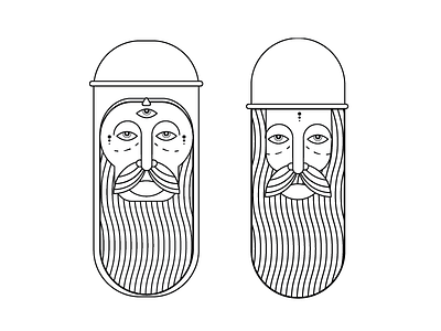 Concerning The UFO Sighting WIP beard character illustration illustrator lines man vector