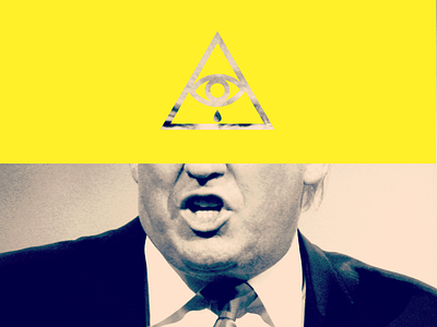 Heil. design eye icon illuminati providence tear triangle tx yellow