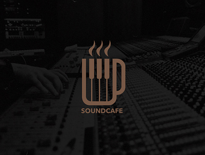 SoundCafe Music Studio Logo Design logo minimal music music logo music studio sound design sri lanka logo studio