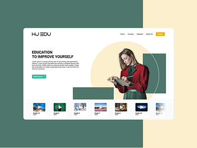Landing Page Design for Education Website