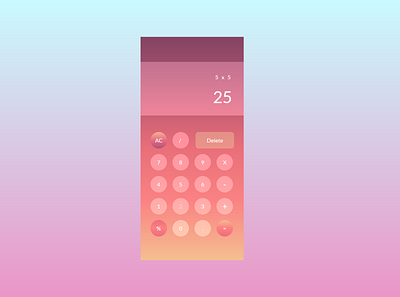 Daily UI: Calculator #04 @daily ui app design ui ux
