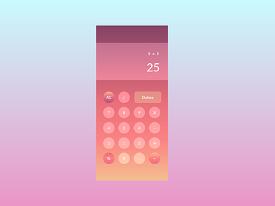 Daily UI: Calculator  #04