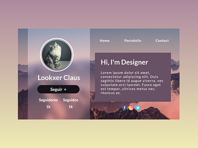 Daily UI: Profile #06 @daily ui design ui ux web website