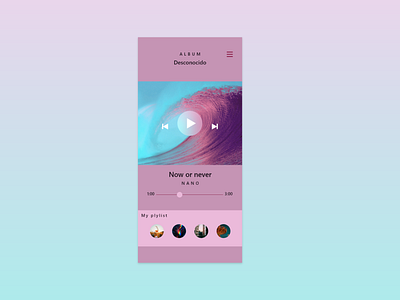 Daily UI: Music player  #09