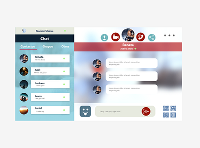 Daily UI: Direct message #013 @challenge @daily ui @direct @message @office app design ui ux