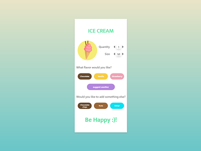 Daily UI: Customize product  #033