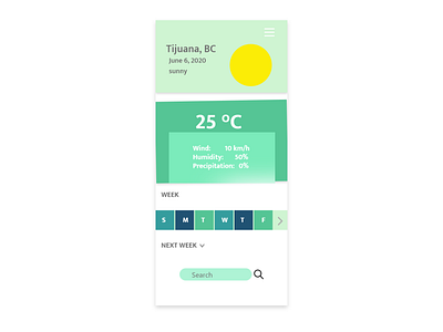 Daily UI: Weather  #037