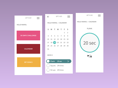 Daily UI: Workout Tracker #041 @challenge @daily ui @designapp @mobile @tracker @workout app design ui ux