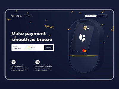 Finpay - Finance App Landing Page