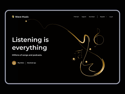 Wave Music - 🎵 Music Media Player app audio player creative creative design design illustration live logo micro interaction mp3 music music player podcast streaming uiux user experience user interface userinterface video youtube