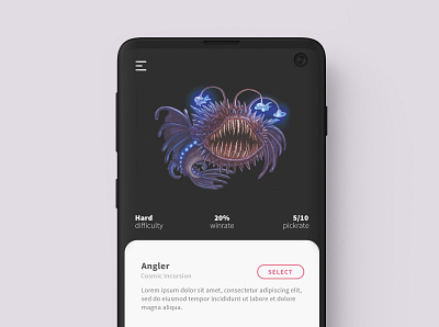 Cosmic Encounter app ui webdesign