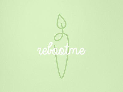 Reboot me app fruit green juicing logo