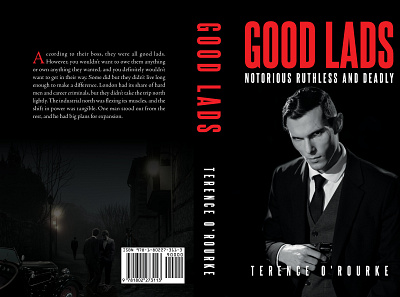 Good Lads by Terence O'Rourke book cover graphic design publishing