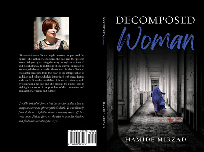 Decomposed Woman by Hamide Mirzad book cover graphic design publishing