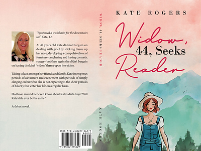 Widow, 44, Seeks Reader by Kate Rogers book cover graphic design publishing