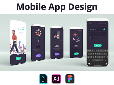 Mobile App UI. app design app ui app ui design bank app figma app graphic design landing page mobile app psd app ui ui design website ui xd app design