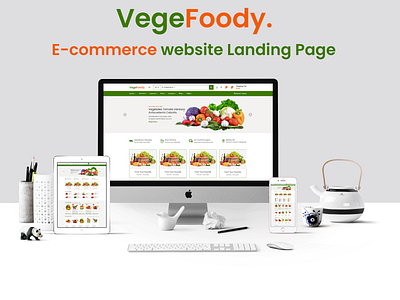 Vegetables E-Commerce Landing Page ecommerce landing page ui ui design user expreance user inerface ux ux design uxui website