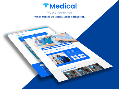 Medical Website landing page (UI Design)