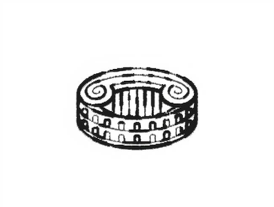 "From Rome to Kastellorizon" logo illustration logo