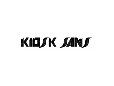 Kiosk Sans font typography