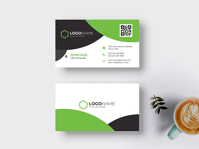 Business Card - Creative and Clean Modern Business Card Template creative graphic design illustration layout modern business card simple standerd white