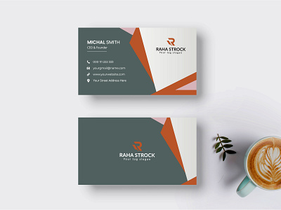 Corporate Modern Clean and Clear Business Card Template creative