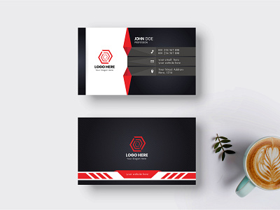 Professional Business Card, Creative and Clean Template abstract clean design creative simple